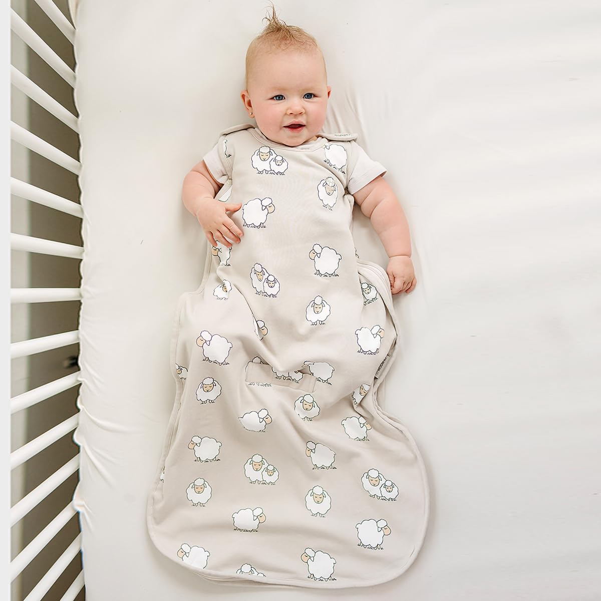 Woolino sleep sack with organic cotton outer feels soft and breathable.