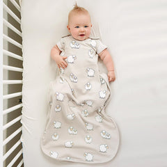 Woolino sleep sack with organic cotton outer feels soft and breathable.