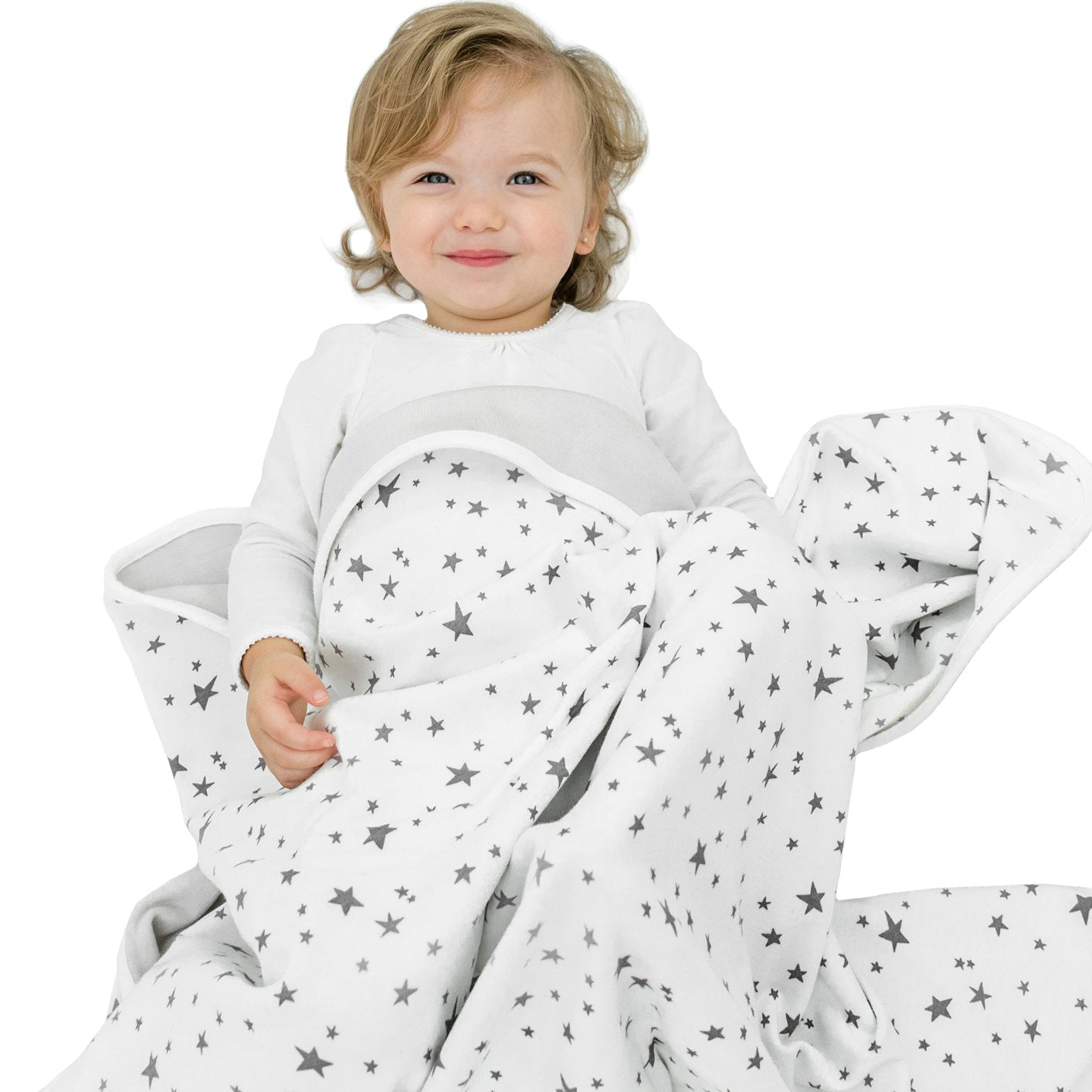 Woolino Toddler Blanket merino wool lining delivers breathable year-round warmth.