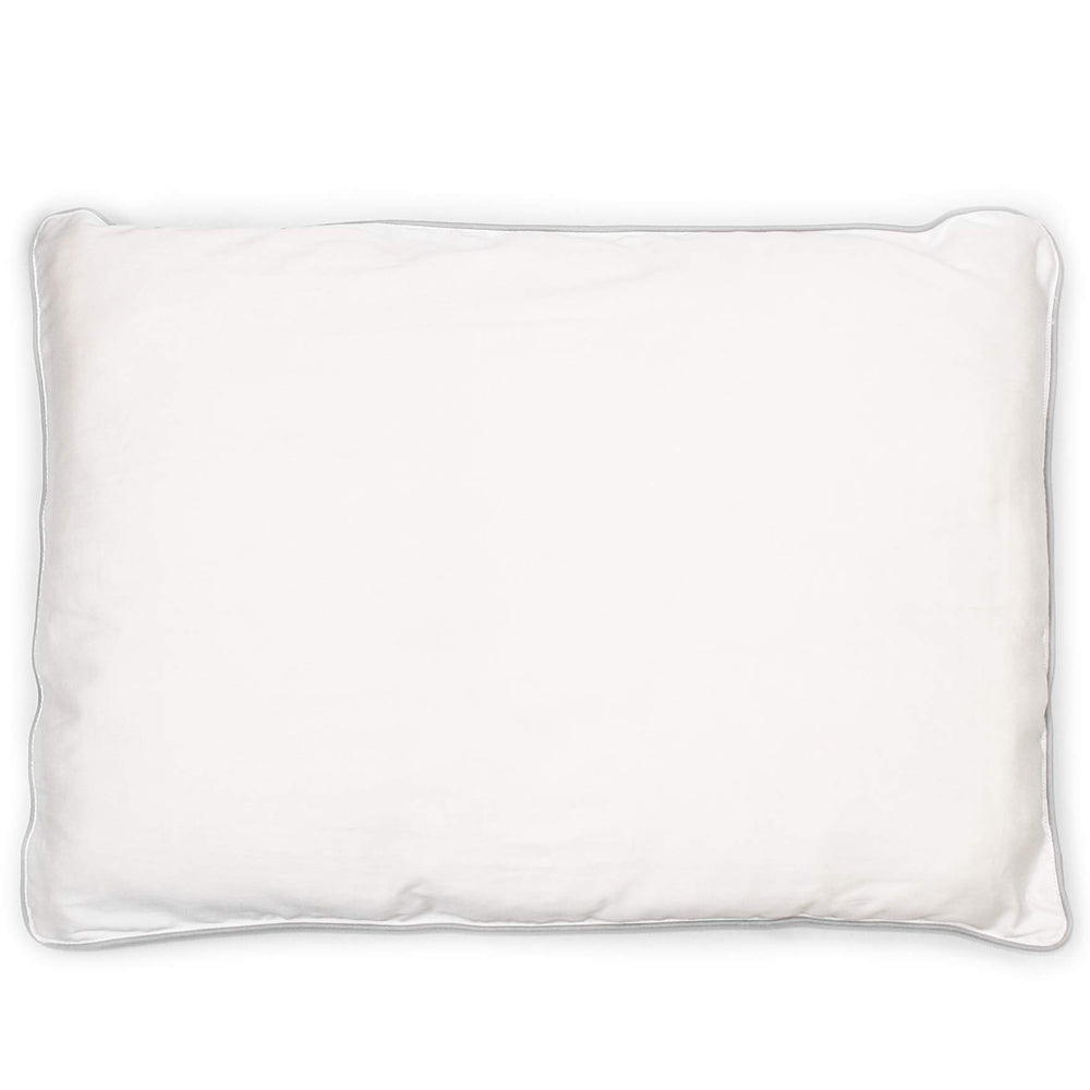 Woolino toddler pillow cotton-cover closeup highlights soft organic shell.