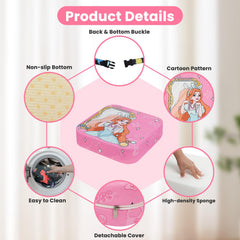 wooshwa Toddler Booster Seat adjustable straps for a snug fit.