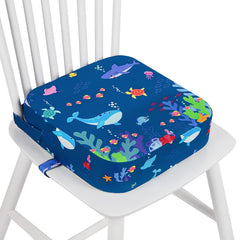 Wooshwa Toddler Booster Seat in-use at dining table for comfortable independent meals