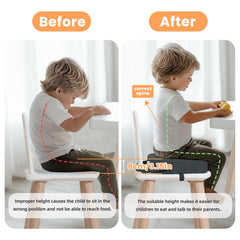 wooshwa toddler booster seat non-slip base ensures secure dining sessions