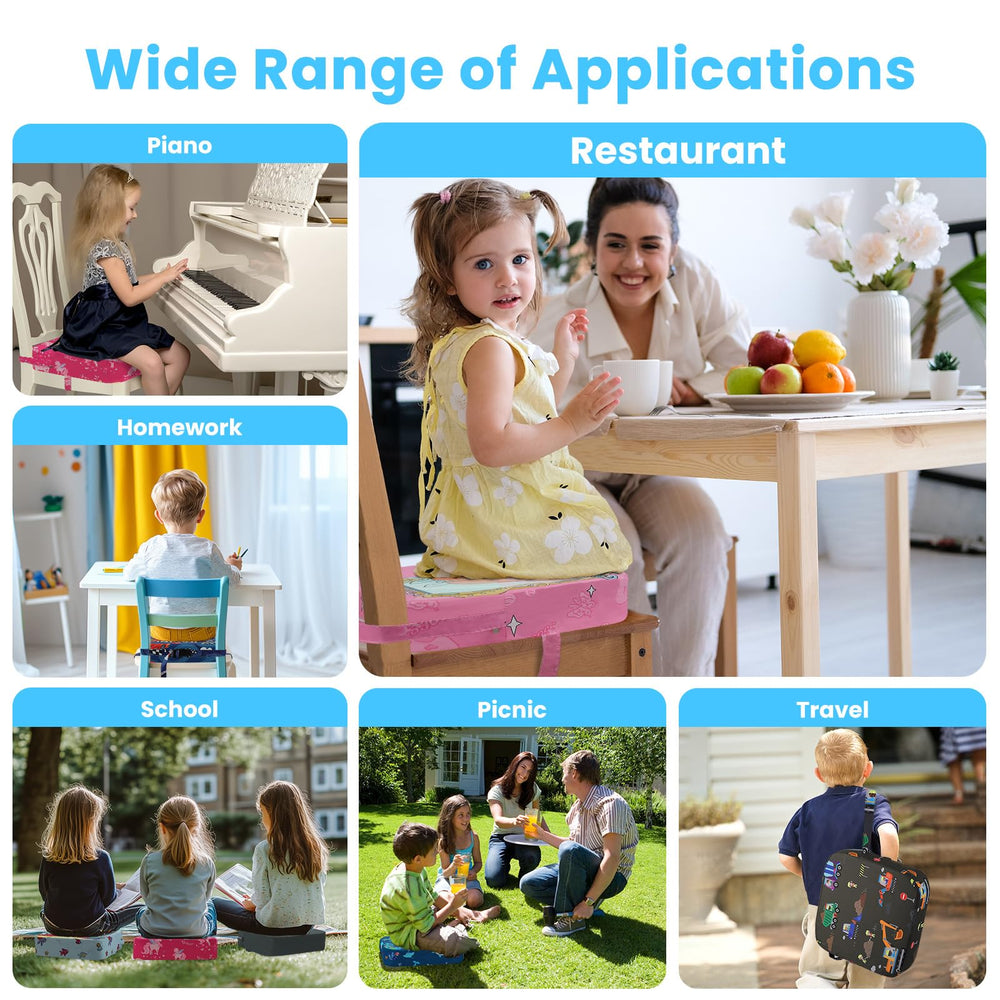Wooshwa portable lightweight booster seat ideal for dining out or camping