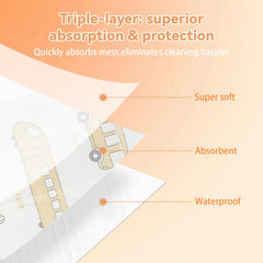 WOOWME bib catcher leakproof protects clothing during messy eating.