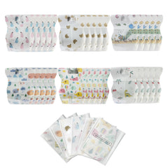WOOWME winter design disposable bib keeps kids clean during meals.