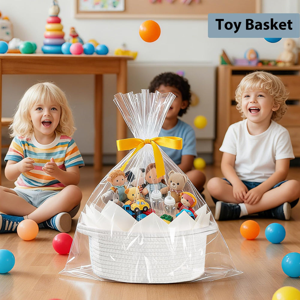 Woric gift basket cotton rope material soft durable reusable