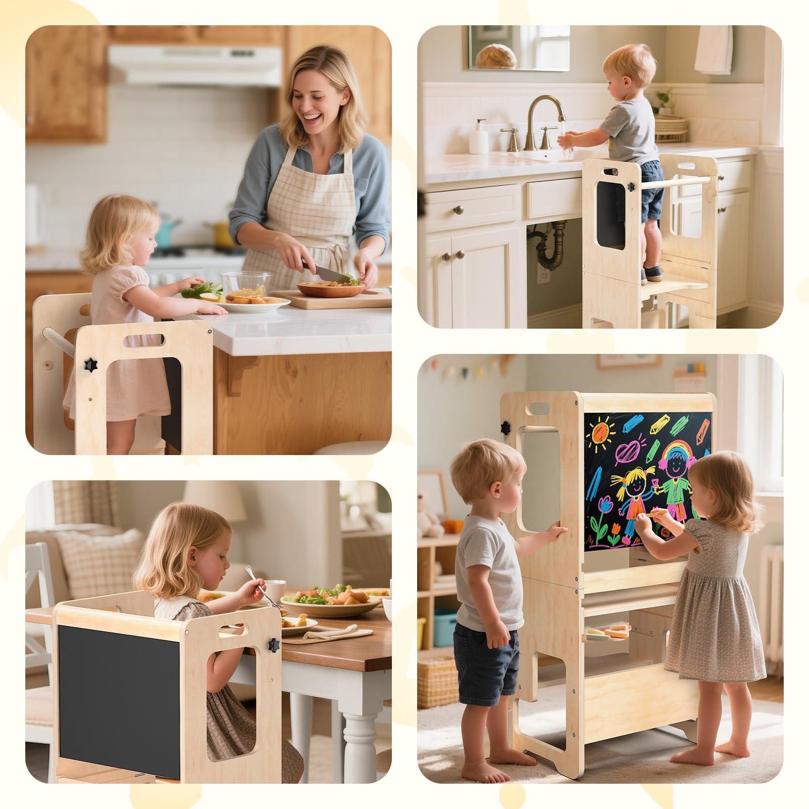 Worldmx lightweight design makes it easy to move around the kitchen for shared activities.