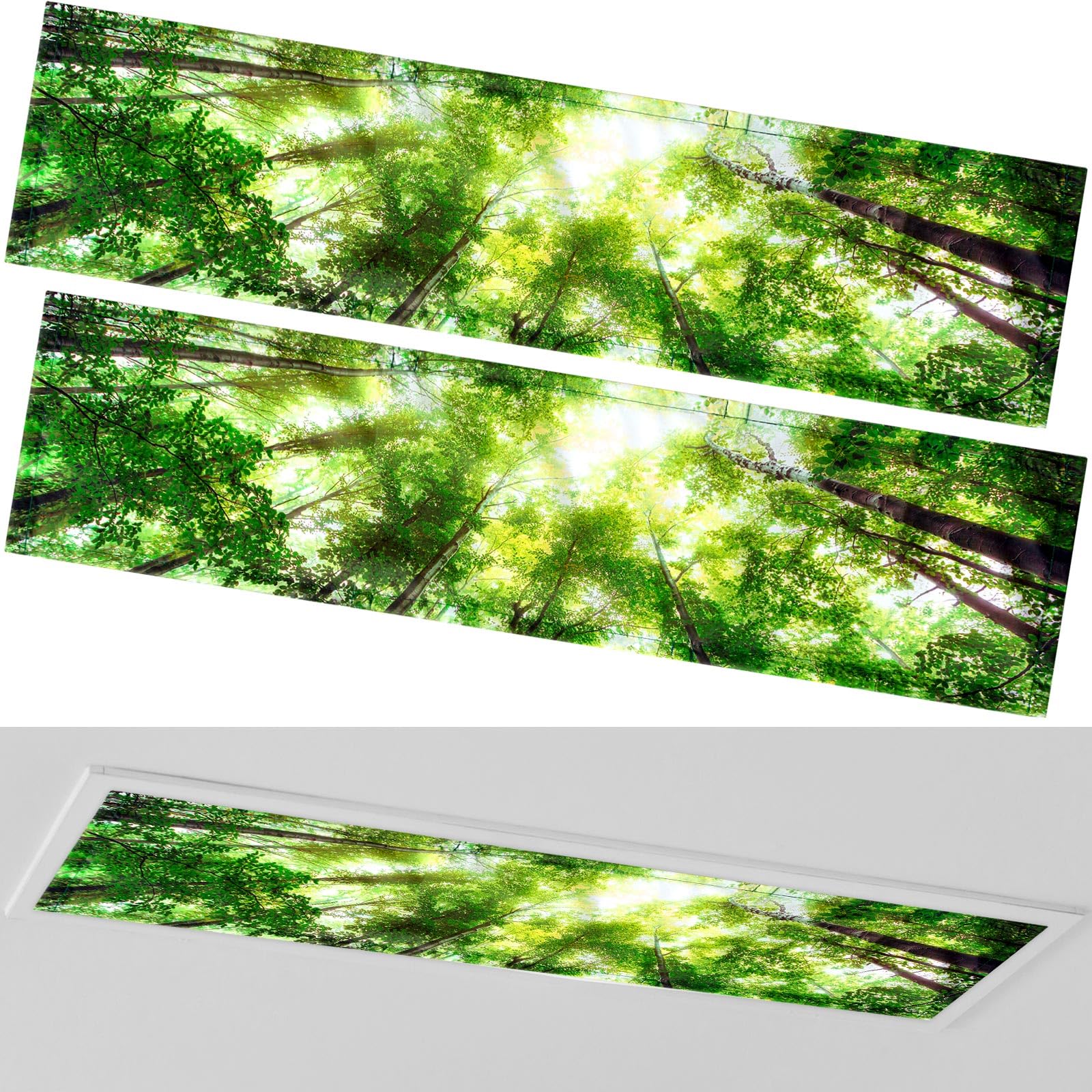 Wowangce forest ceiling light cover adds calm ambiance with soft forest glow