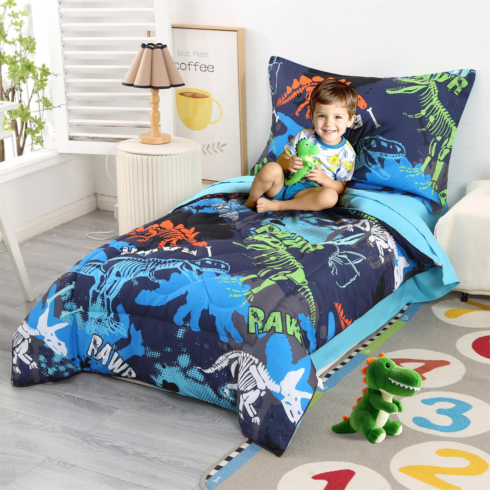 Wowelife 3D dinosaur design bedroom decor adds playful theme to kid's room