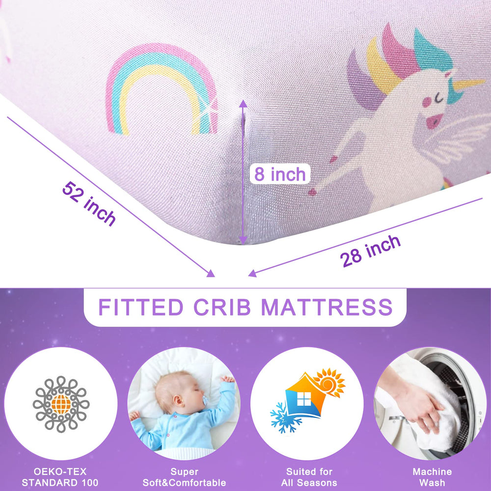 Wowelife Baby Girl Nursery Display shows the complete 3-piece set in a cozy setup