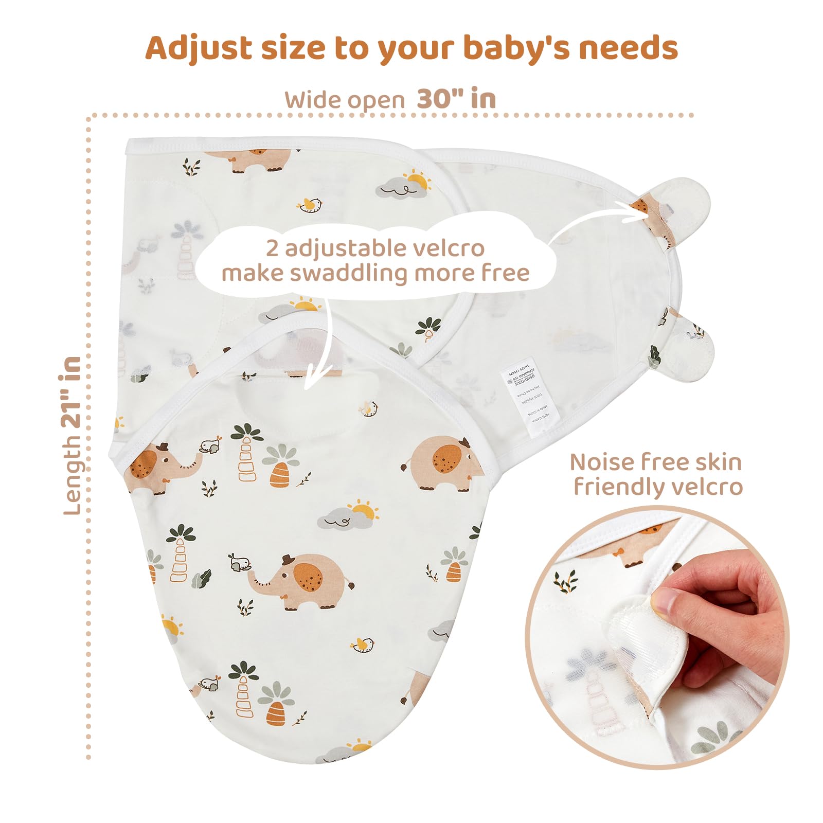Wowelife 100% cotton swaddle meets Oeko-Tex standards