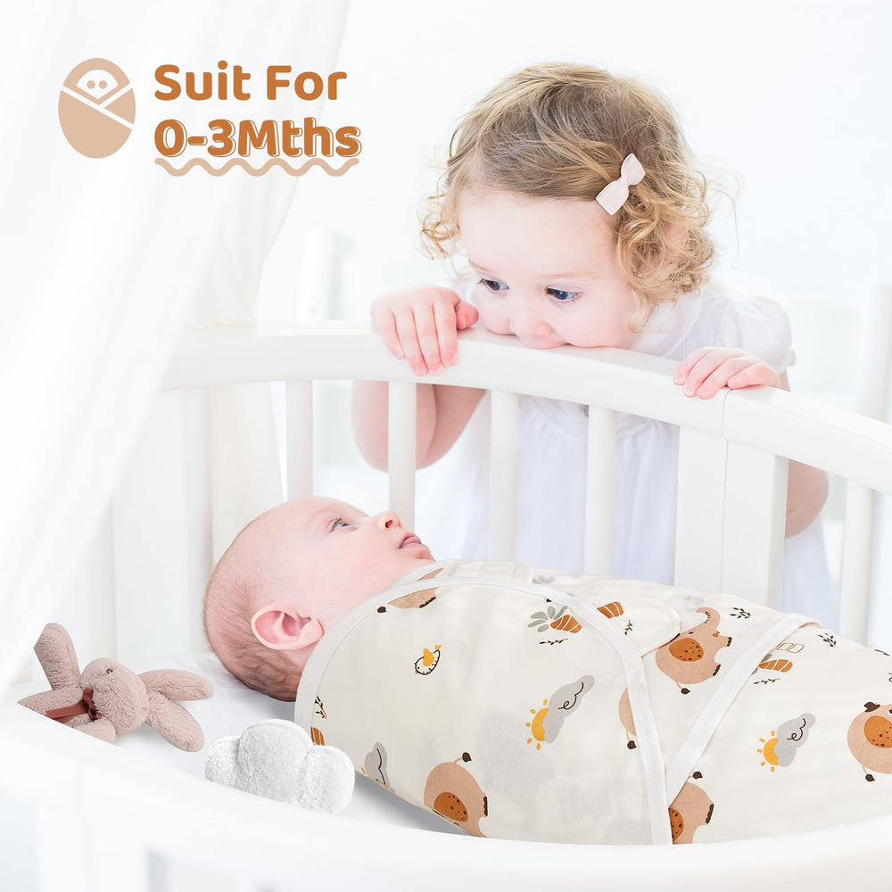 Wowelife three-pack swaddles offer multiple cozy options