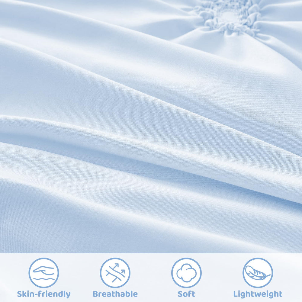 Wowelife blue toddler pillowcase helps keep pillows clean and comfortable.