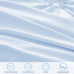 Wowelife blue toddler pillowcase helps keep pillows clean and comfortable.