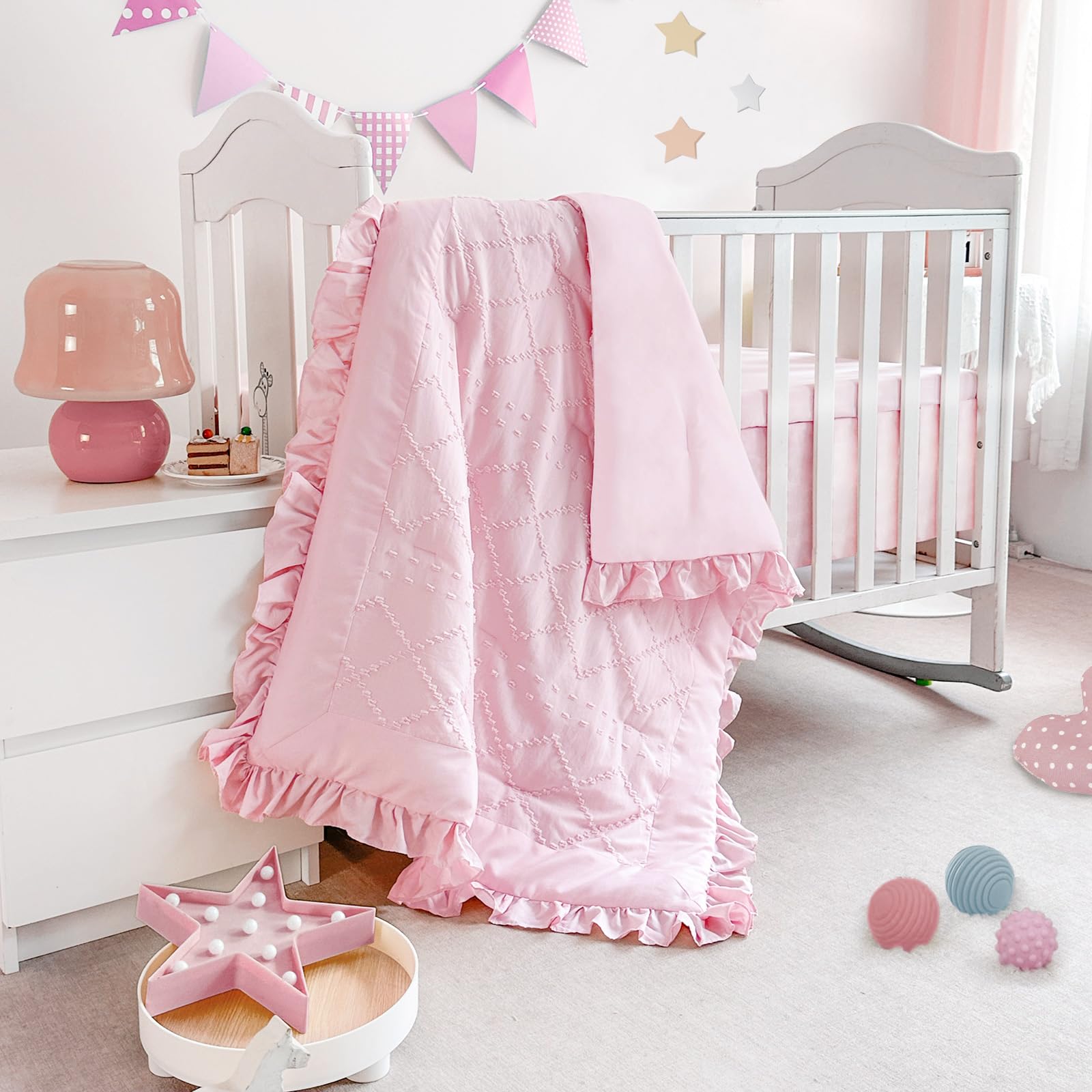 Wowelife pink fabric close-up highlighting soft, breathable texture