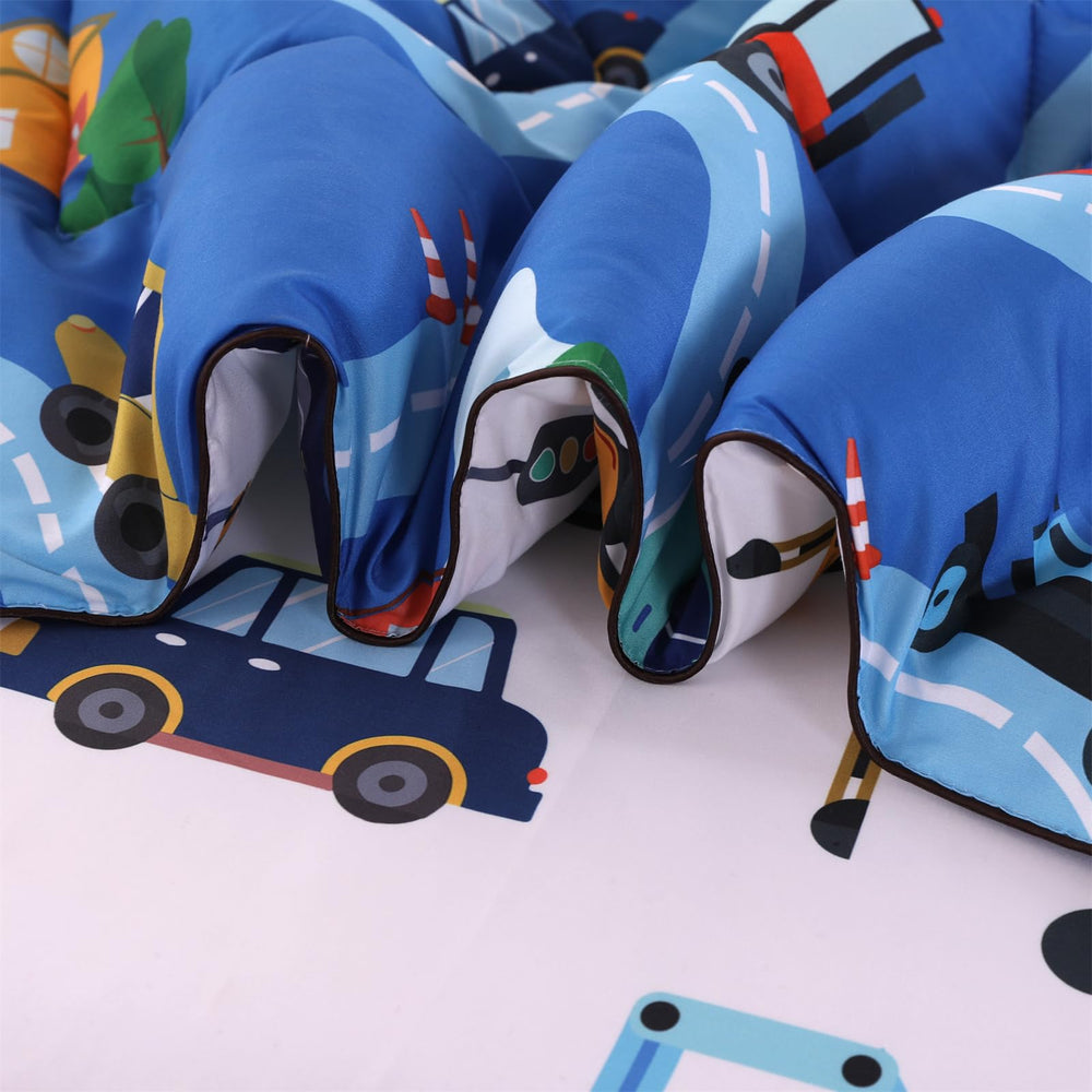 Wowelife Cars bedding set machine-washable; simple cleanup after playtime.