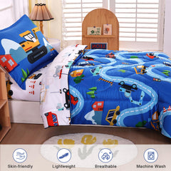Wowelife Cars pillowcase; easy-care fabric for daily use.