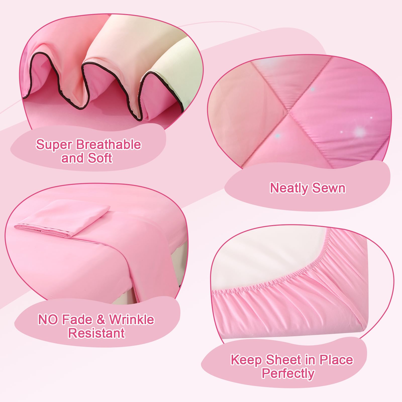 Wowelife comforter stitching detail shows durable construction for daily use.