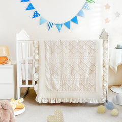 Wowelife crib bedding comforter in beige ideal for cozy newborn sleep