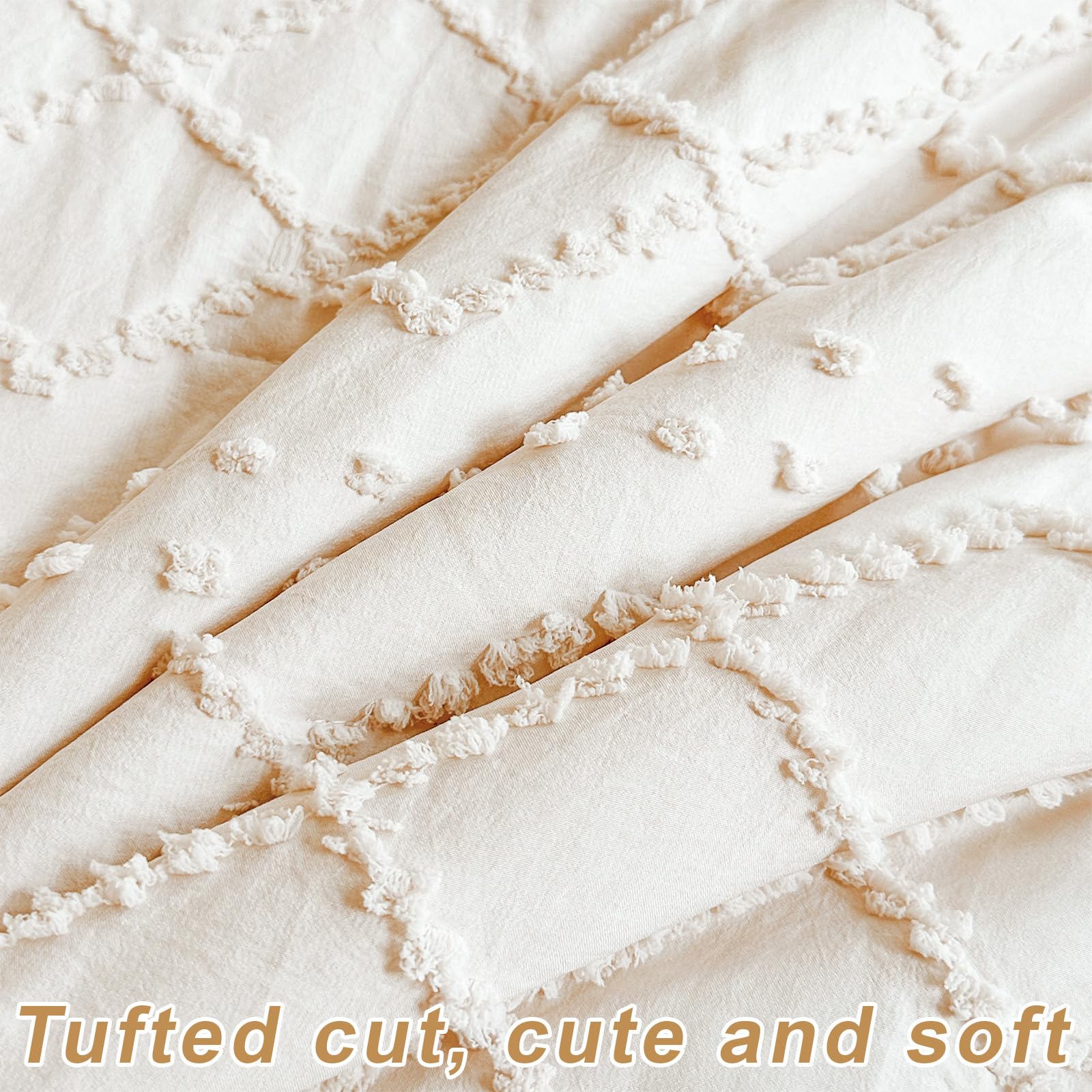 Wowelife beige ruffle adds gentle texture and boho charm to the nursery.