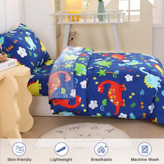 Wowelife dinosaur pillowcase detail with smooth seams for comfort