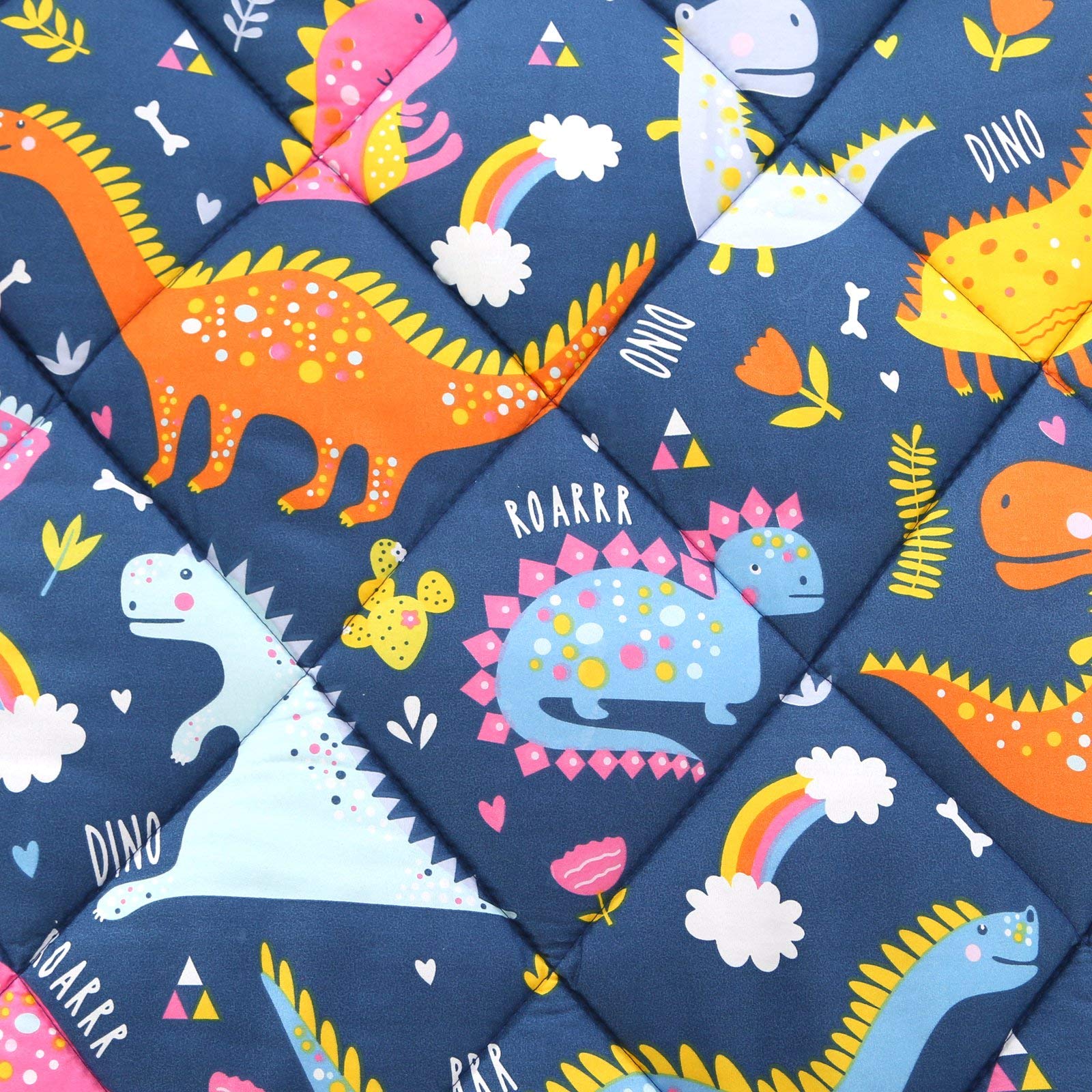 Wowelife dinosaur fitted sheet fits standard toddler mattress with snug fit.