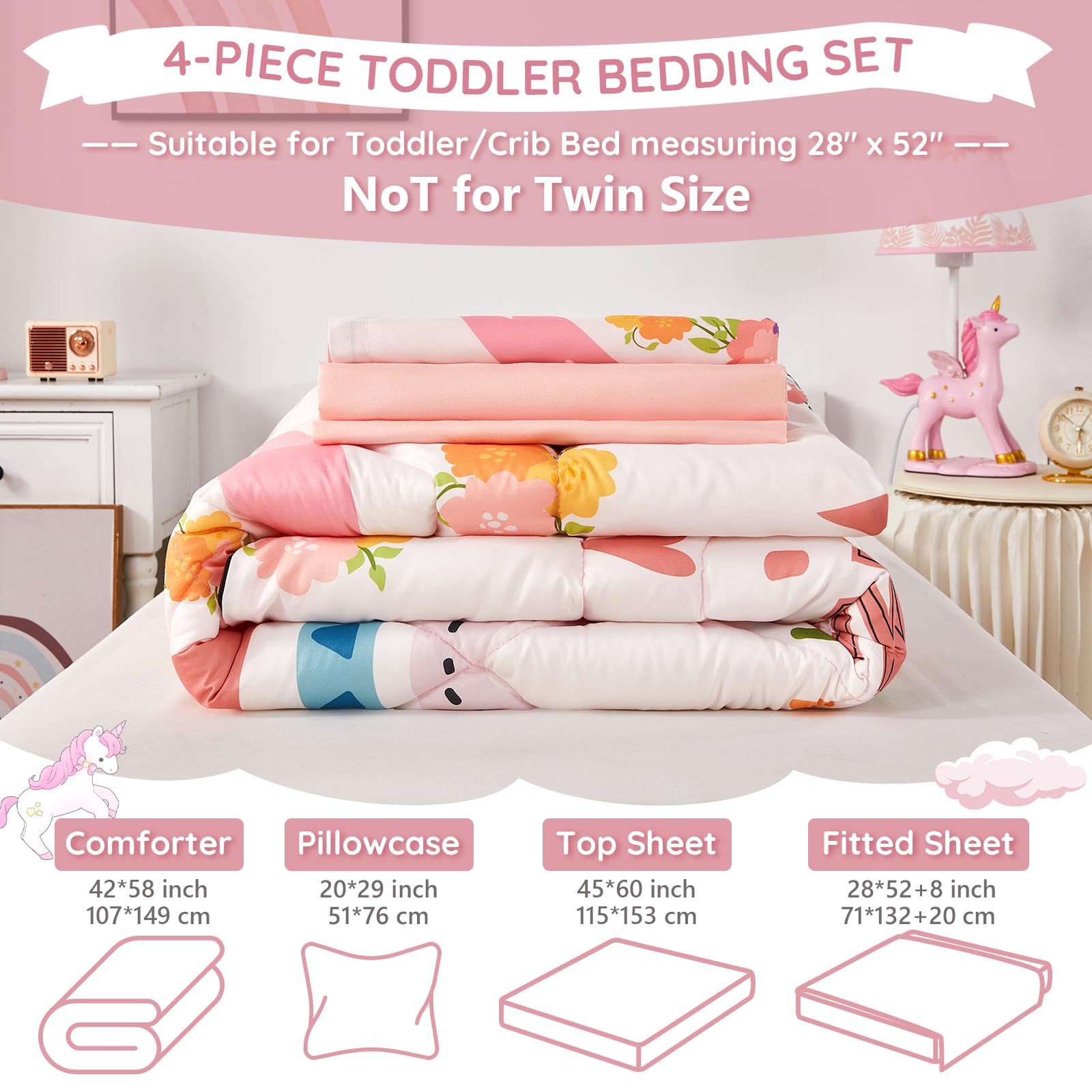 Wowelife kid-friendly bedroom scene promotes relaxing bedtimes with calming colors.