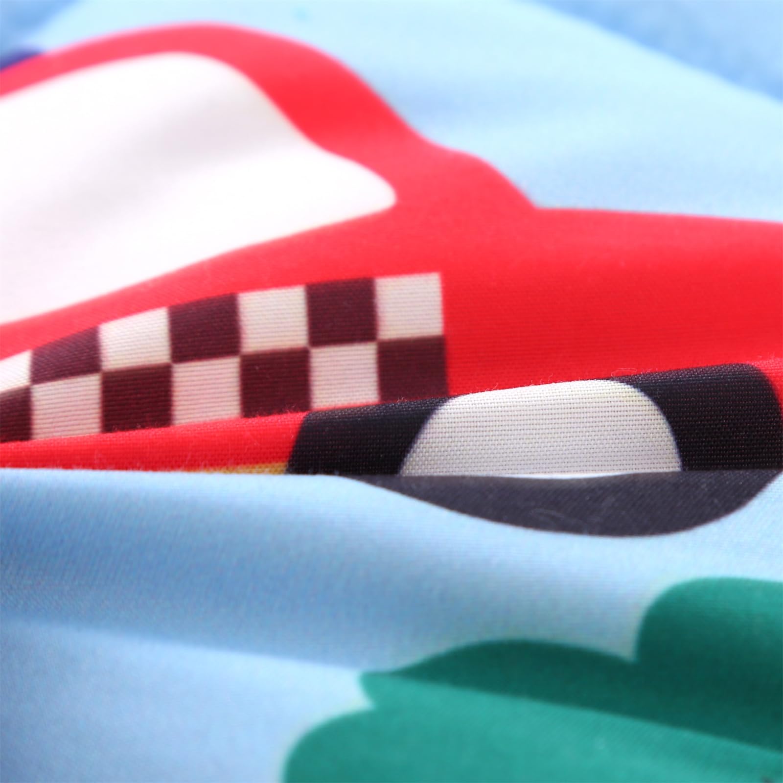 Wowelife pillowcase 20x29 blue car pattern complements kid-friendly decor.