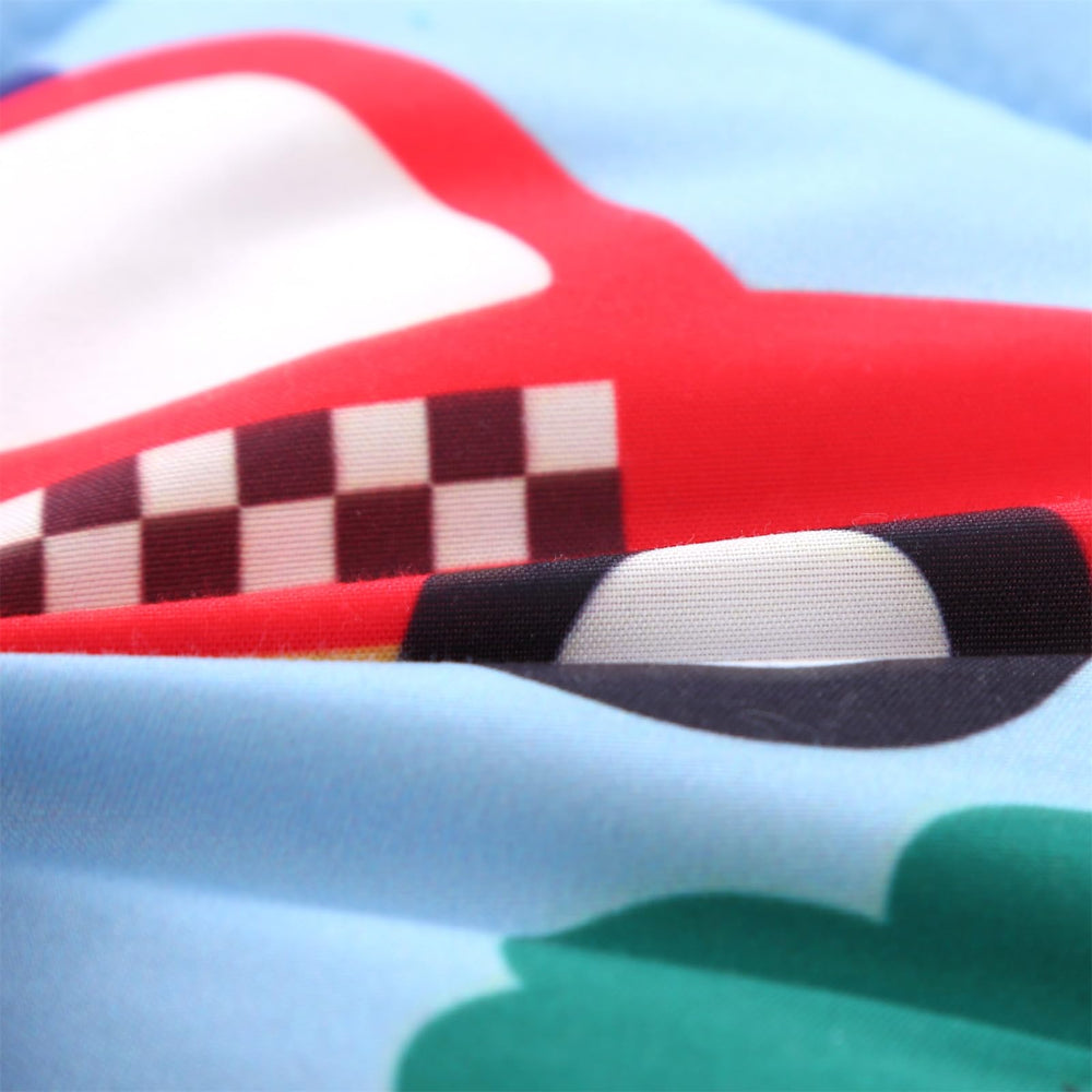 Wowelife pillowcase 20x29 blue car pattern complements kid-friendly decor.