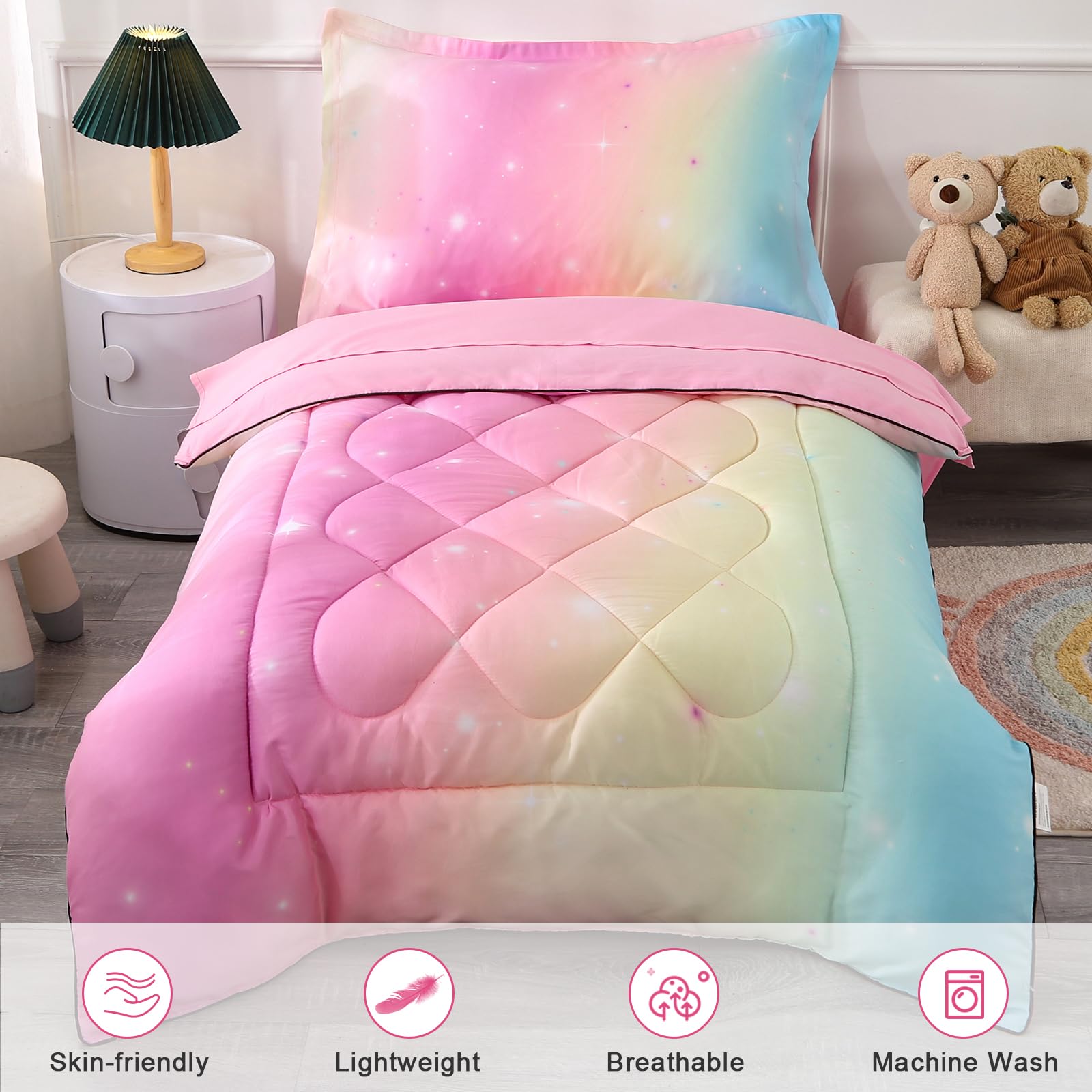 Wowelife pillowcase closure-hem keeps pillow secure for tidy sleep setup.