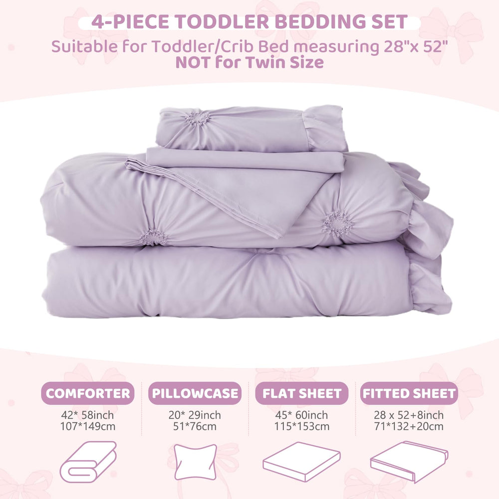 Wowelife Princess bedding with floral pattern and tufted texture for playful style
