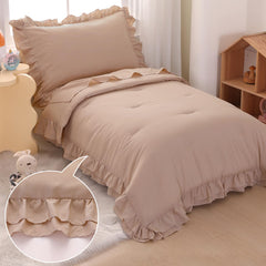 Wowelife beige top sheet soft layering for comfort