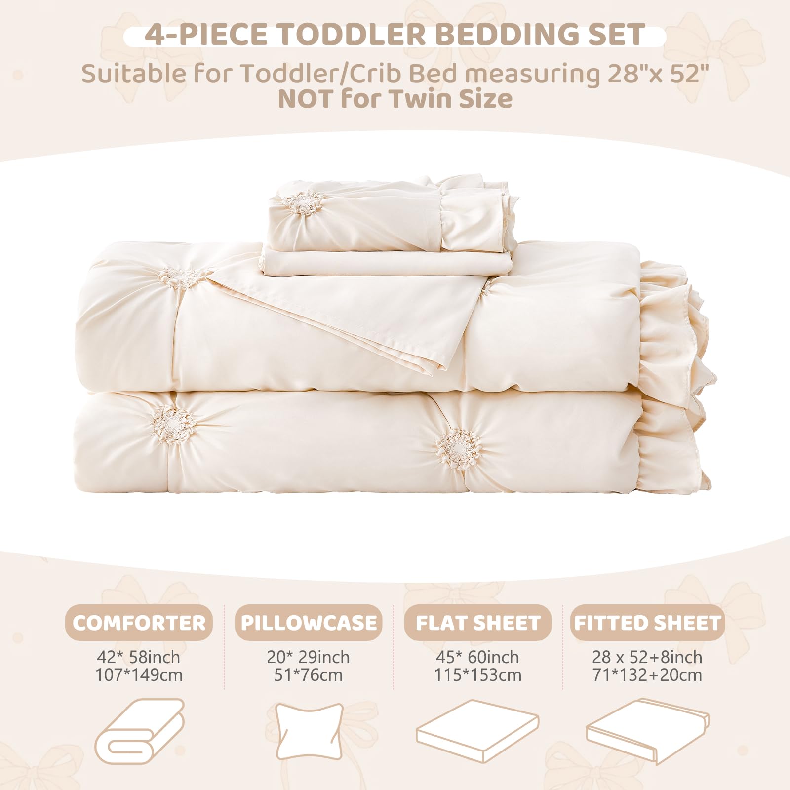 Wowelife beige pillowcase closeup highlights soft-touch fabric ideal for gentle bedtime