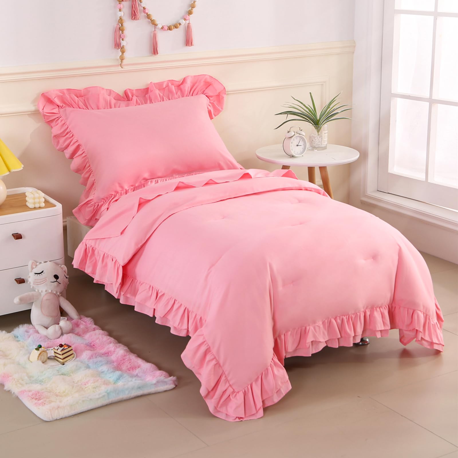 Wowelife boho ruffles top sheet adds decorative style and soft comfort for bedtime