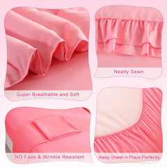 Wowelife jacquard fitted sheet fits standard toddler beds with a snug hold