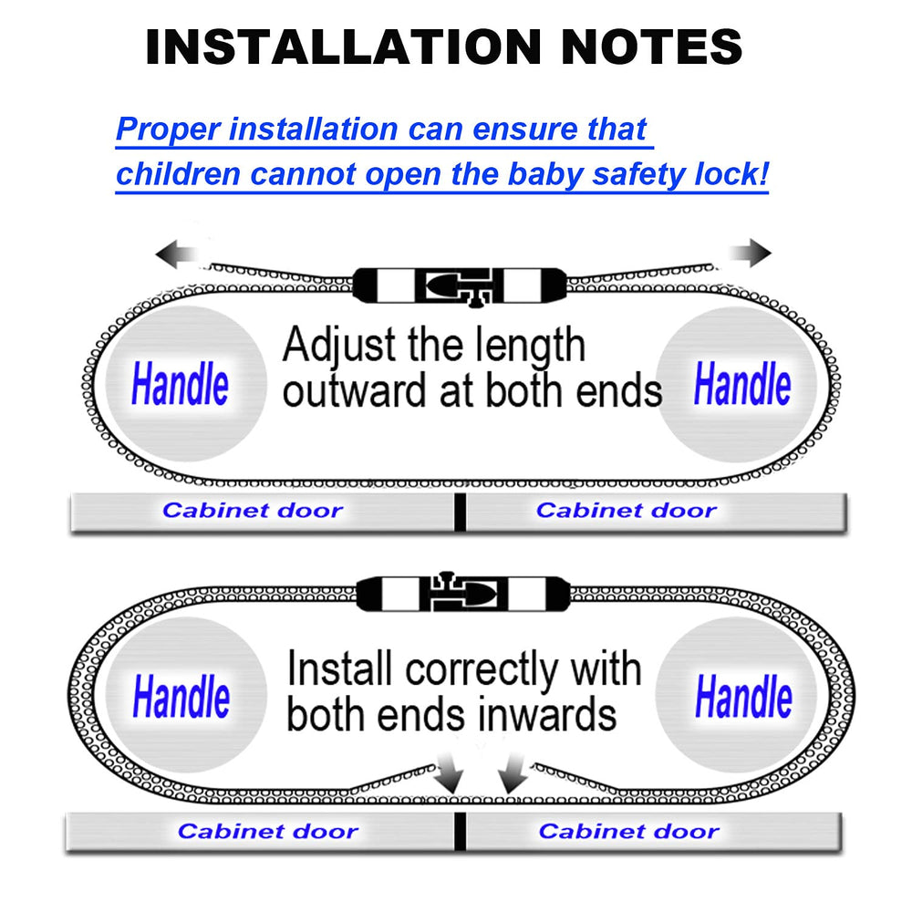 Woyeainy adjustable buckle lock showing secure length adjustment