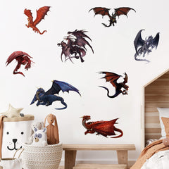 WOYINIS ancient dragon wall art decals for kids' rooms spark imaginative storytelling.
