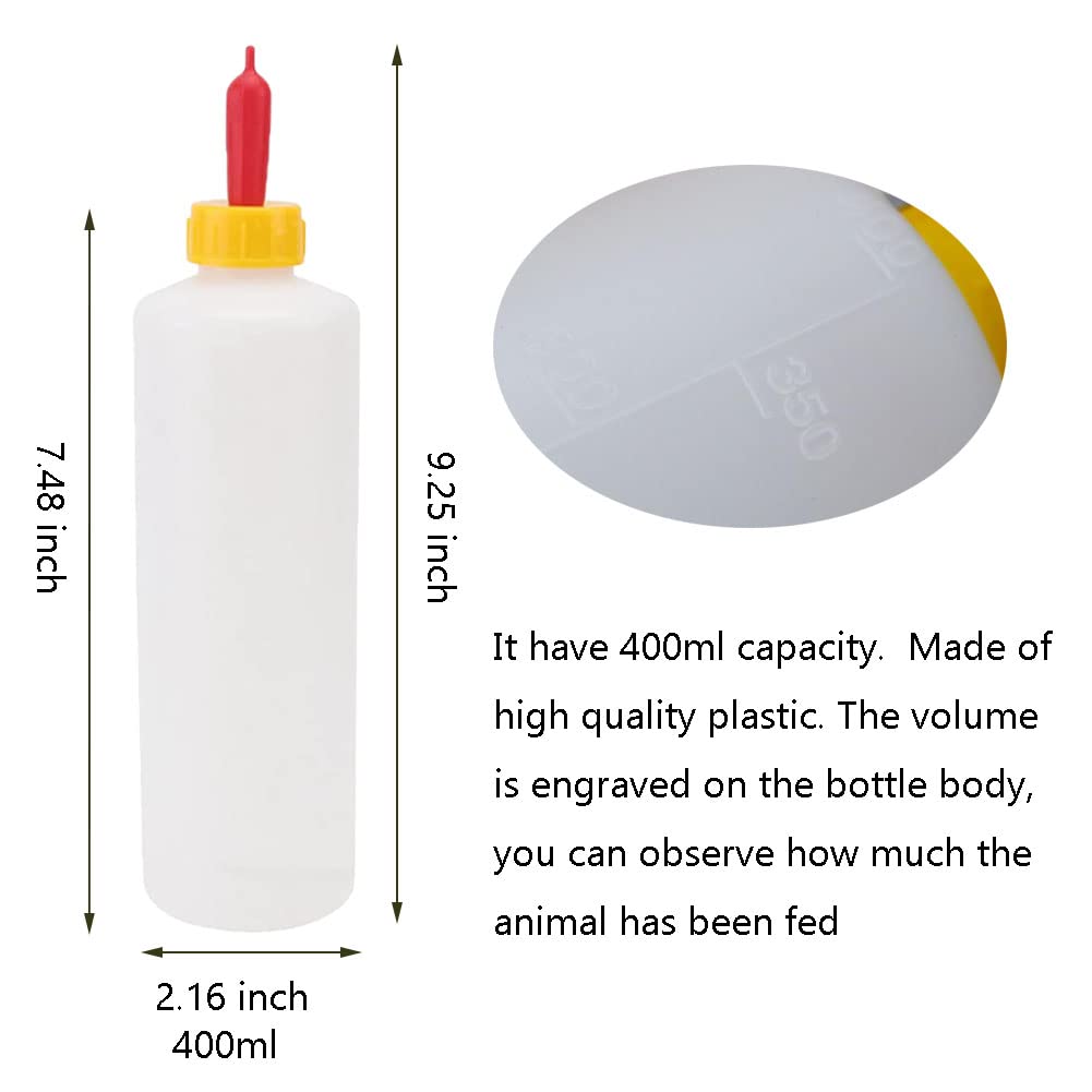 WoYous goat bottle 400ml scale for precise feeding measurements
