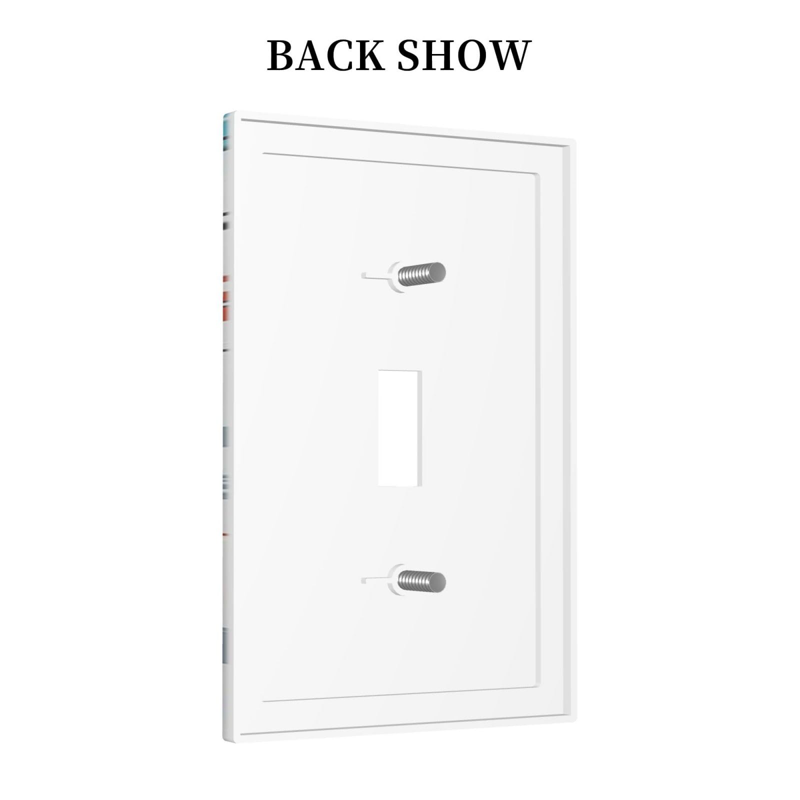 Wpshijia cartoon space rocket wall plate 4-gang adds whimsy to living spaces