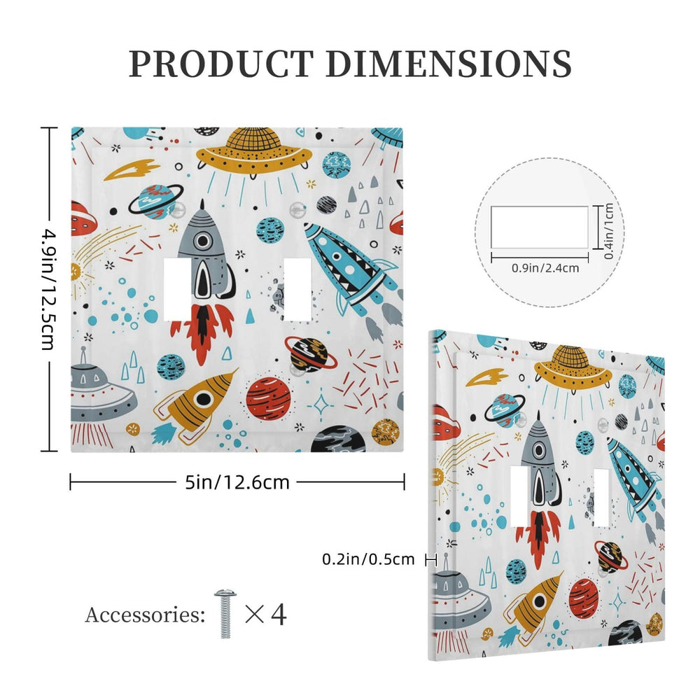 Wpshijia toggle wall plate close-up highlights easy installation and bold design.