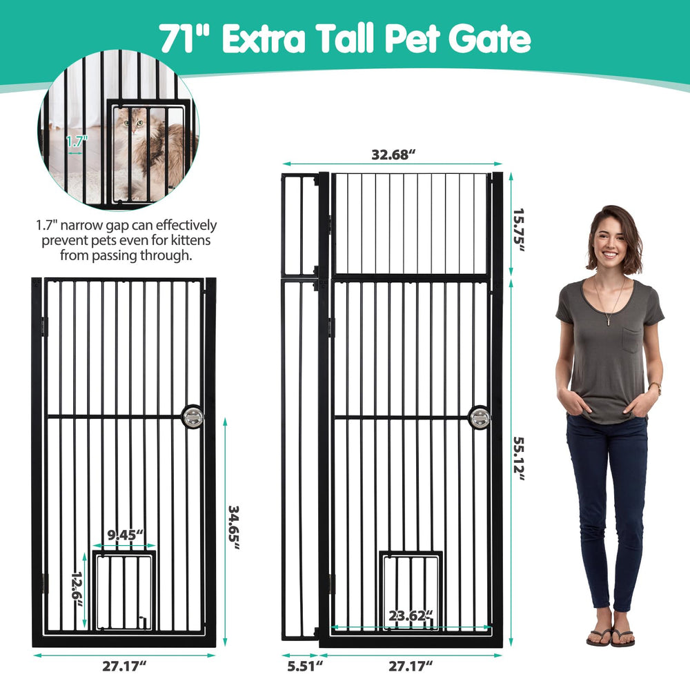 wpvpaw 180-degree auto-locking door closes securely after use