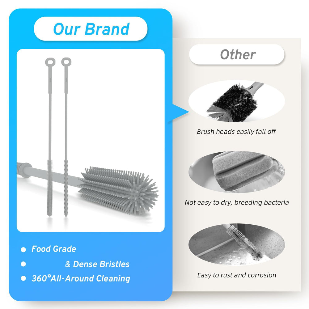 WQSS AOEIU easy-to-dry design with hanging hole keeps brushes ready.