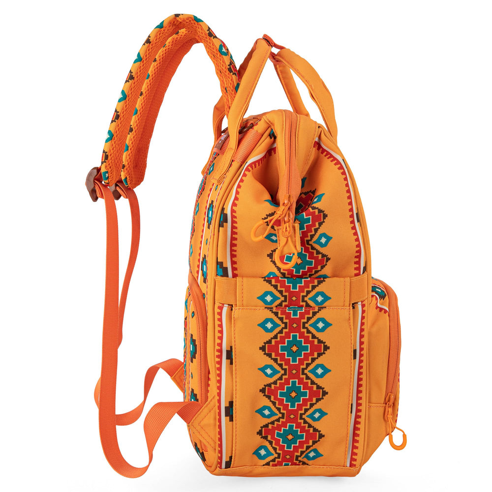 Wrangler Aztec backpack adjustable padded straps for comfortable wear