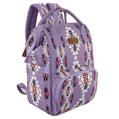 Wrangler Aztec Backpack front view showing compact daily-use profile for baby gear