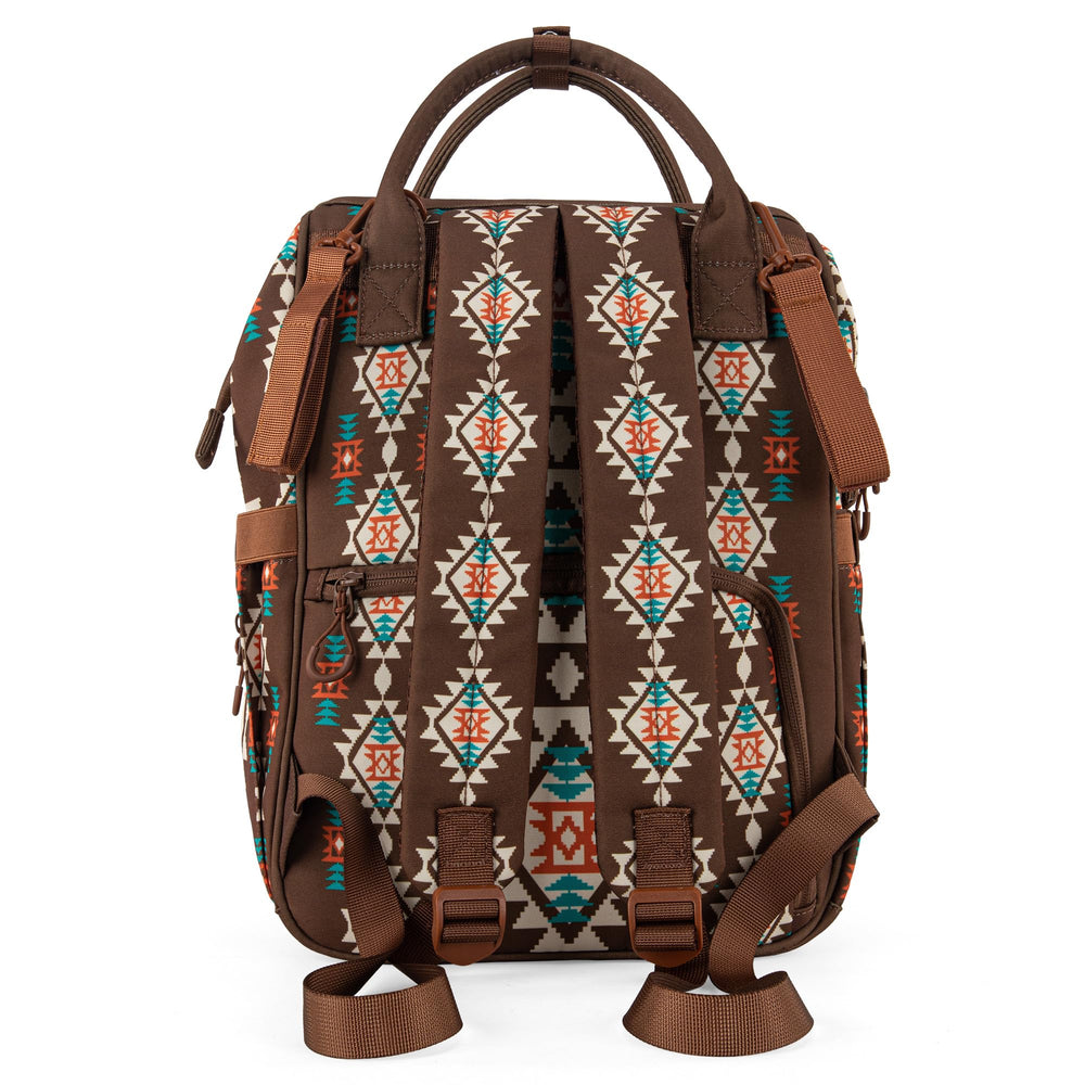 Wrangler Aztec Backpack interior compartments simplify item organization
