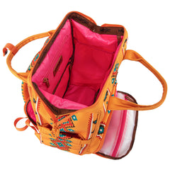 Wrangler Aztec backpack insulated bottle pockets for on-the-go feeding