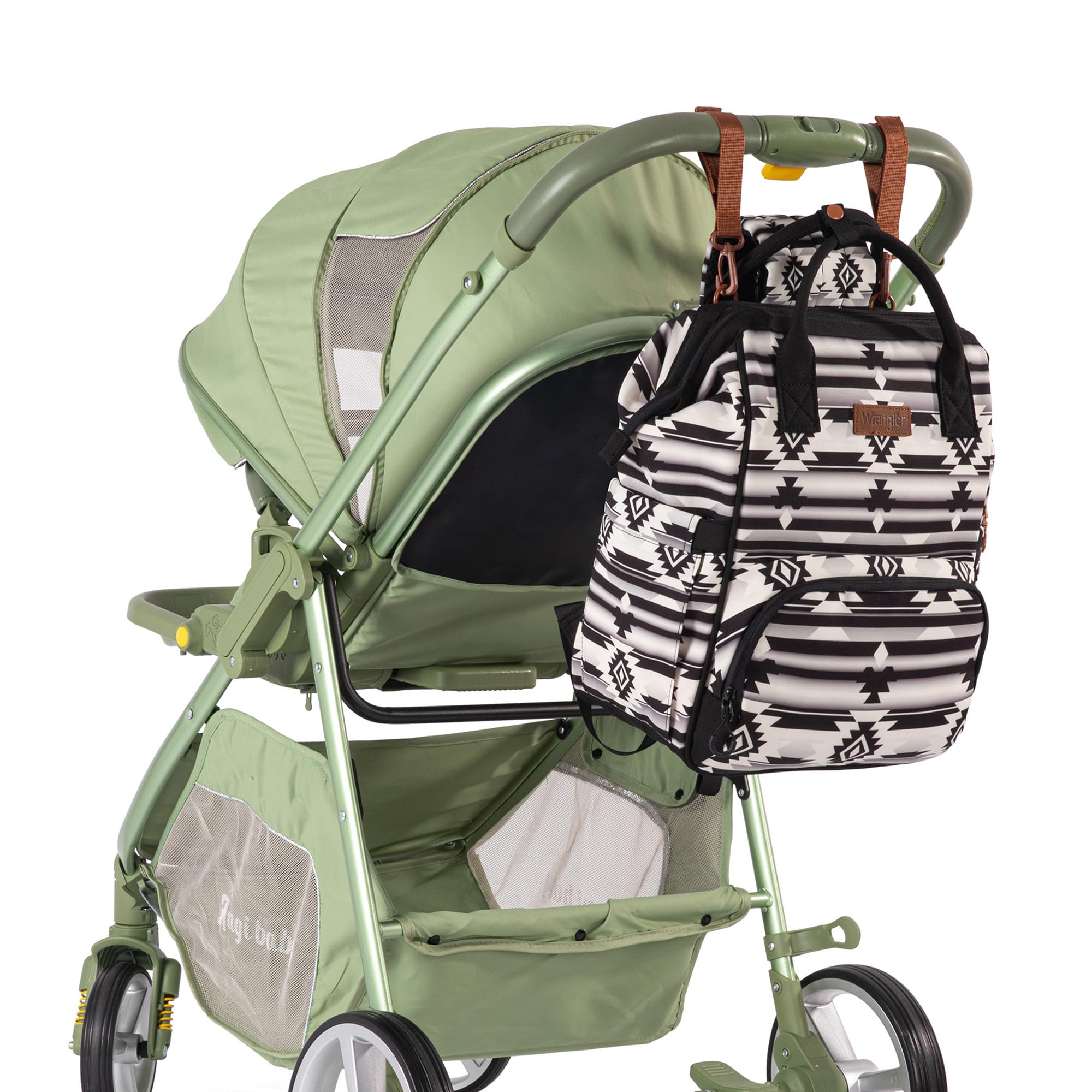 Wrangler Aztec Backpack insulated-bottle-pockets help maintain bottles on the go.
