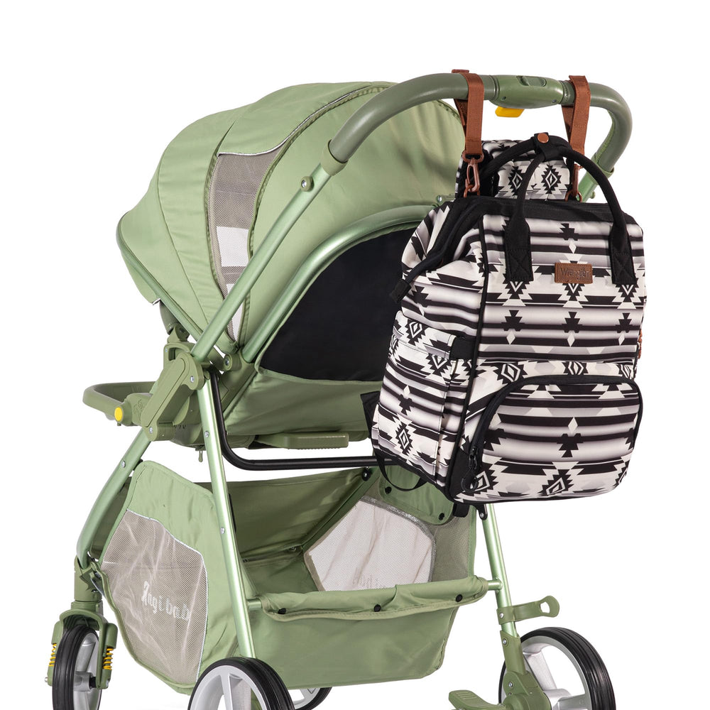 Wrangler Aztec Backpack insulated-bottle-pockets help maintain bottles on the go.