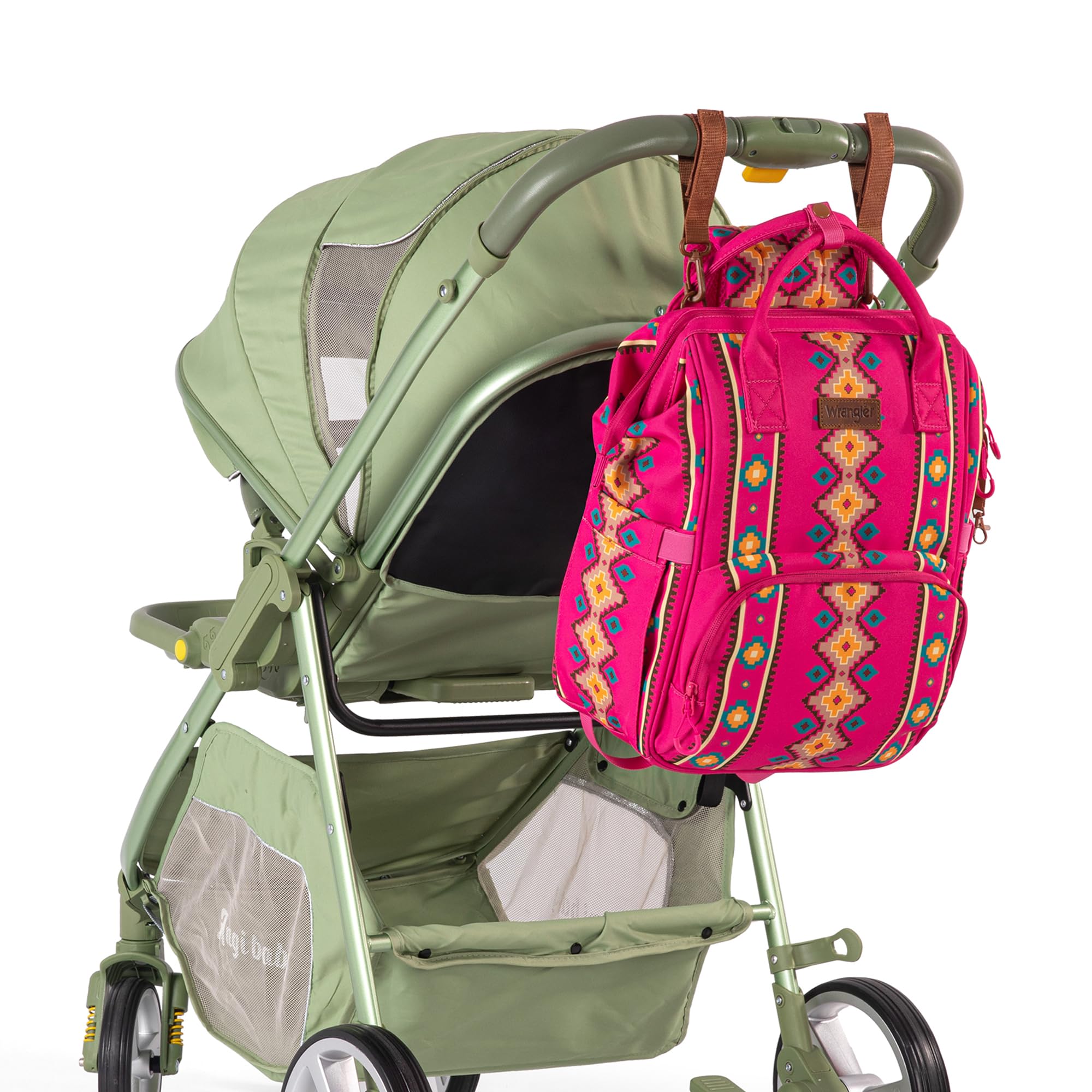 Wrangler Aztec Backpack interior organization with multiple pockets